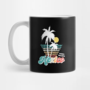 Retro Puerto Vallarta Mexico Puerto Vallarta Beach Mug